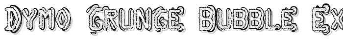 Dymo Grunge Bubble Extras font